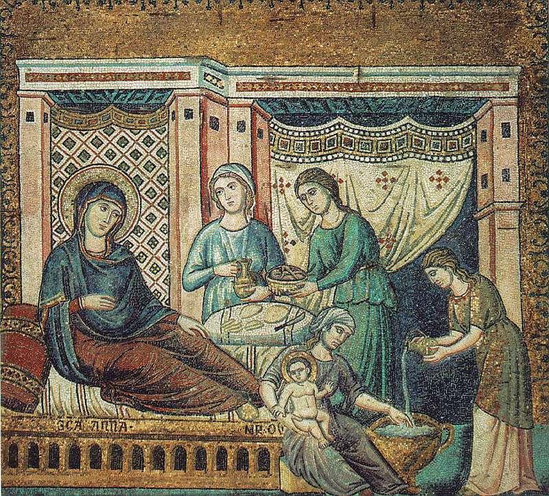 CAVALLINI, Pietro Nativity of the Virgin gsd oil painting picture